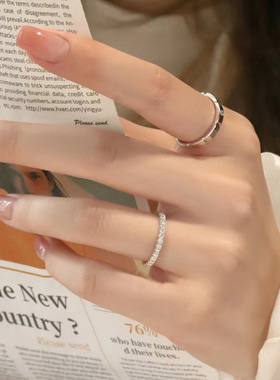 方糖情侣戒指男女ins小众设计感网红冷淡风对戒简约气质百搭指环