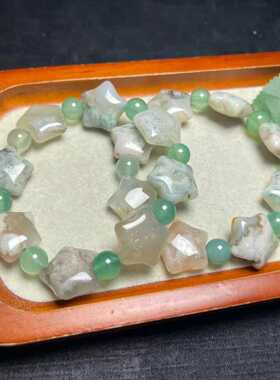 五角星天然女款手链樱花玛瑙简约