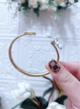 韩版小清新网红小雏菊弹簧手镯套装小众设计款花朵开口手饰品2188