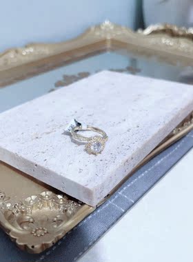 结婚用婚戒道具开口食指戒女ins潮简约百搭小众设计指环饰品A428