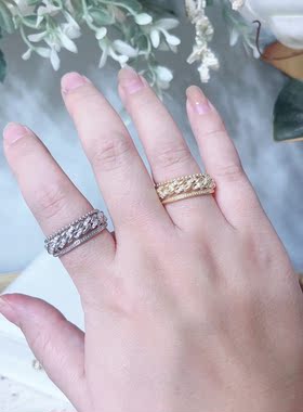 日韩新款网红活口戒指时尚奢华气质指环微镶水钻闪亮首饰品女A480