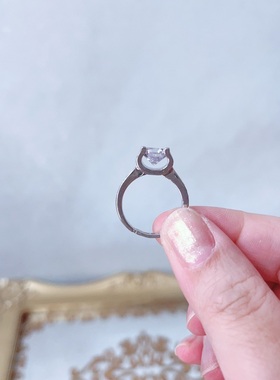 婚礼结婚道具开口食指戒女ins潮简约百搭小众设计指环饰品女A590