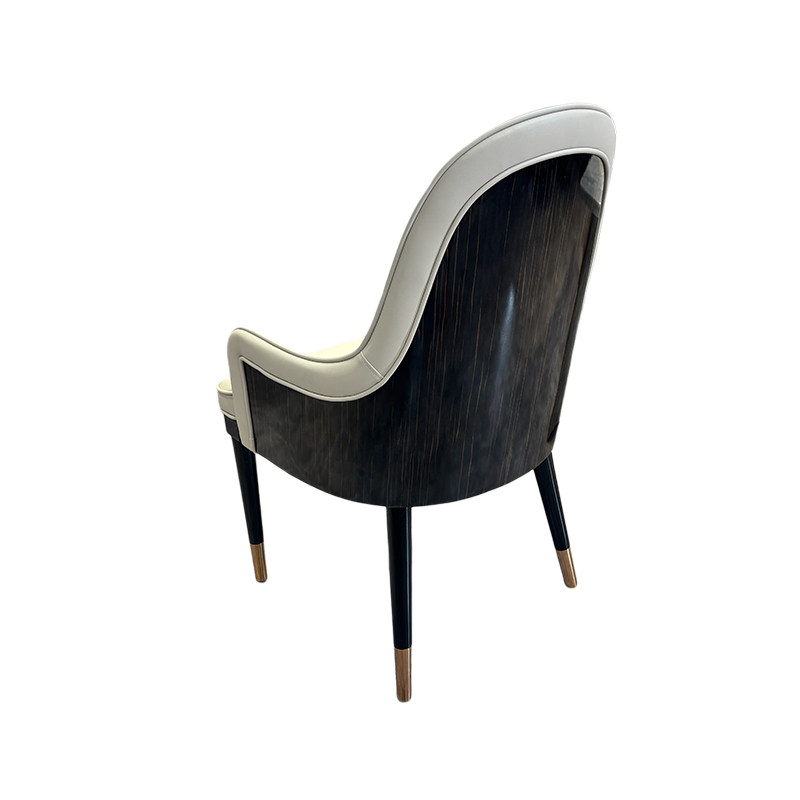 轻奢实木餐椅钢琴烤漆别墅大平层奢石配套餐椅真皮高端靠背椅设计,淘宝优惠券,粉丝福利购,淘宝优惠卷