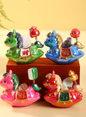 2026年马到成功水晶盲盒摆件手办