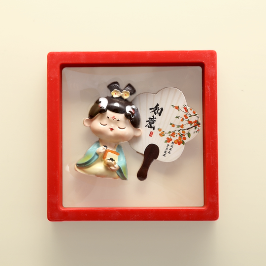 Ancient style Xi'an cultural and creative souvenir refrigerator tile Tang ladies Shaanxi specialty Luoyang specialty souvenir gift