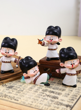 李白盲盒小摆件洛阳文创纪念礼品