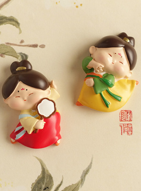 唐小糖唐仕女冰箱贴一套个性创意
