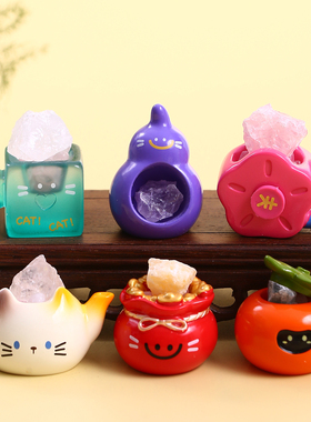 森之物正版猫猫PAIl水晶盲盒摆件