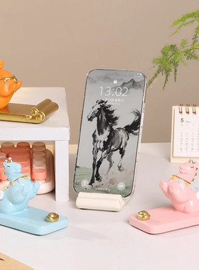 洛阳文创纪念品摆件唐三彩小胖马