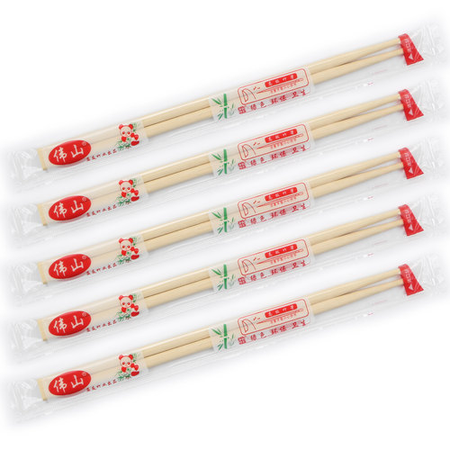 一次性筷子加粗加长连体双生竹筷食品级家用独立包装高档卫生快子 - 图3