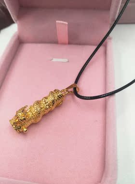 久不掉色镀金实心欧币风项链坠