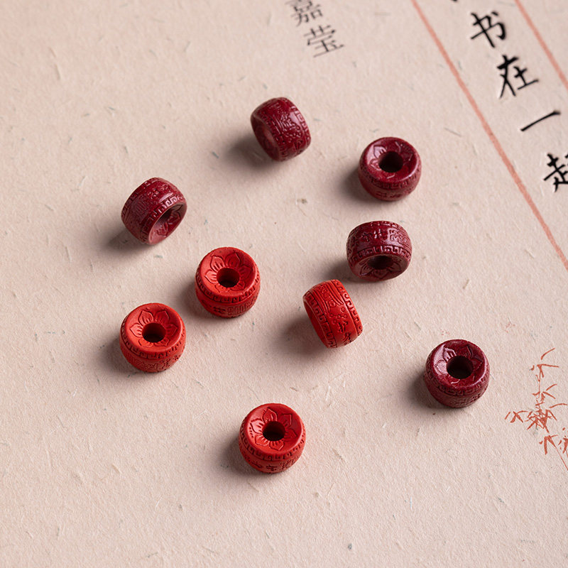 天然朱砂隔珠配件护身符散珠手工串珠diy材料猴头星月菩提配饰品,淘宝优惠券,粉丝福利购,淘宝优惠卷