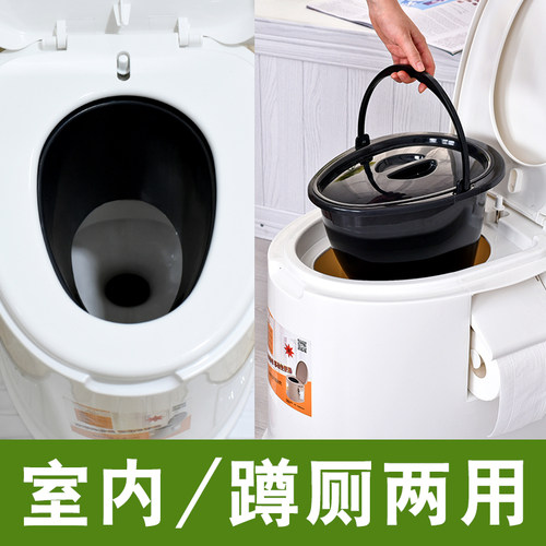 加厚加高防滑可移动坐便器老人孕妇方便式马桶座便器成人塑料蹲厕 - 图2