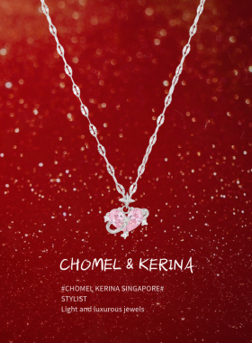 设计师款心之轨迹原创设计纯银项链女友轻奢小众高级感情人节礼物