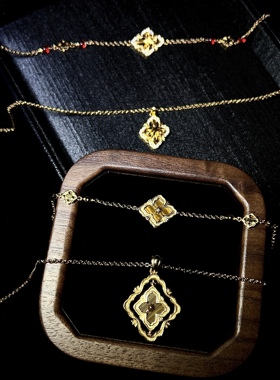 「意大利布契风」高版虎眼复古吊坠轻奢镶钻项链宫廷风高级设计感