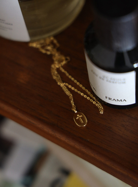 锁骨链原创设计风925银镀18k复古