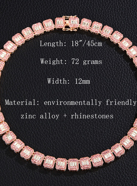 欧美嘻哈BlingChain男女冰糖链