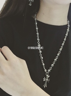使徒行者2周柏豪同款雪梨十字架项链KE罗心短款潮男女长链毛衣链