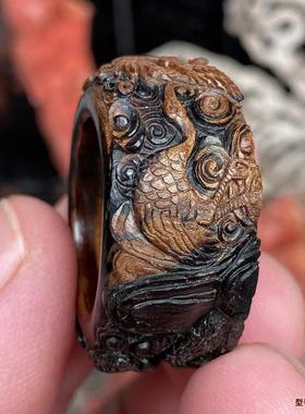 扳指神木阁海柳精品天然海柳戒指