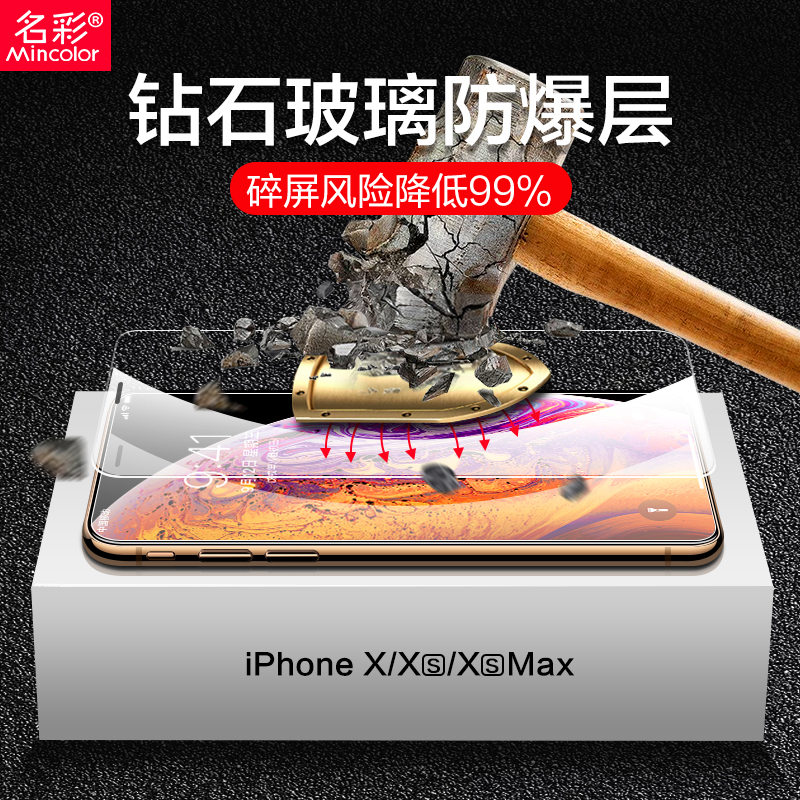 适用IPhoneX苹果X钢化膜Xr手机IPhoneXr防窥膜Xs全屏XsMax防窥XsXMax后Mas抗蓝光rX贴膜Max防偷窥IPX/XMax/8x - 图2