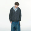 Dream made American cleanfit double zipper cardigan hooded sweatshirt men's spring and autumn heavyweight boys' jacket