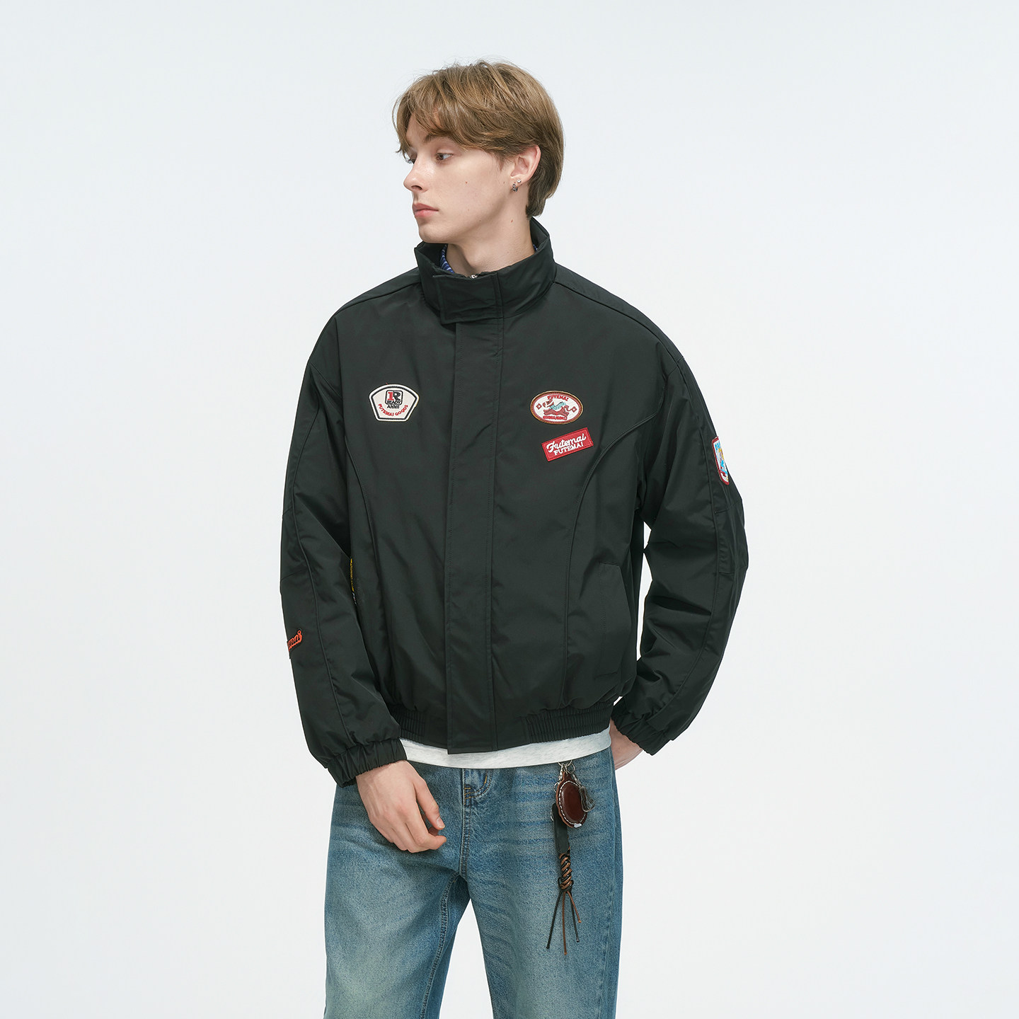 Dream made美式赛车风棉服男款冬季加厚棉袄男生冬装外套机车棉衣,淘宝优惠券,粉丝福利购,淘宝优惠卷