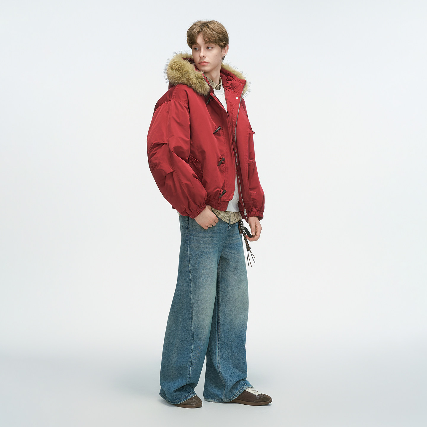 Dream made美式牛角扣毛领连帽棉服男女款冬季加厚派克服棉衣外套,淘宝优惠券,粉丝福利购,淘宝优惠卷