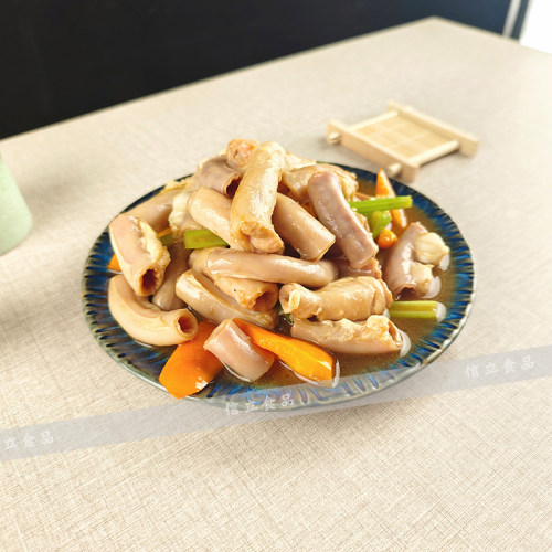 然进特级竹肠餐厅速冻半成品铁板粉肠皇生猪十二指肠腌制食材500g - 图0