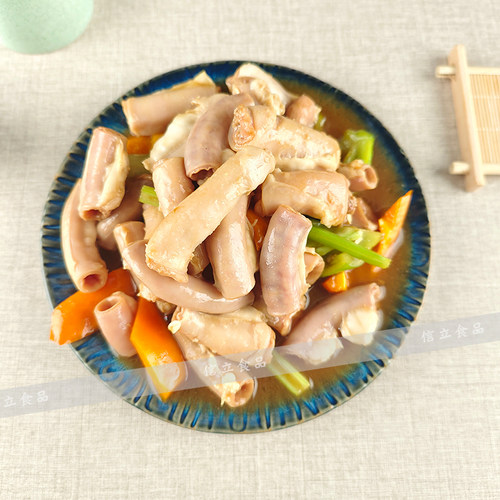 然进特级竹肠餐厅速冻半成品铁板粉肠皇生猪十二指肠腌制食材500g - 图1