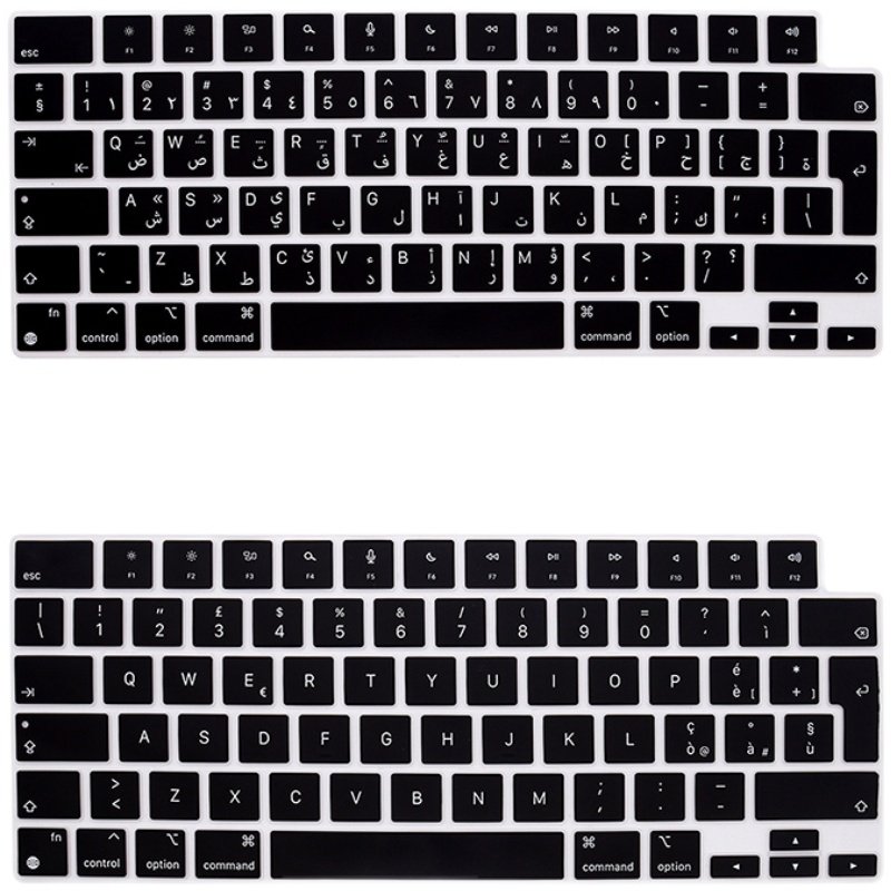 适用苹果Macbook pro14/16欧版意大利语/阿拉伯语键盘膜M5/M2/M4
