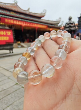 纤毫毕现 天然钢丝兔毛兔毛手串小众设计款男女同款