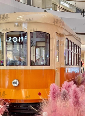 铁艺复古火车头摆件客厅玄关装饰