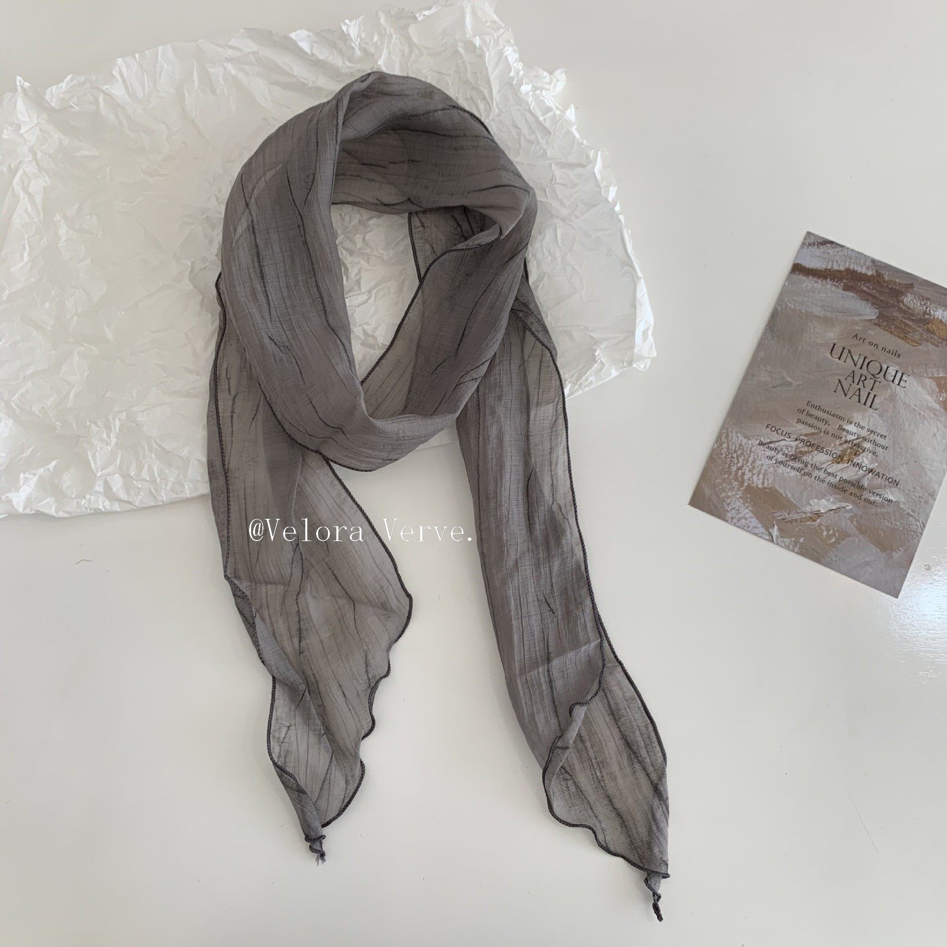 2025年新款褶皱棉麻围巾女春秋季薄款纯色巾披肩条纹细长小飘带,淘宝优惠券,粉丝福利购,淘宝优惠卷