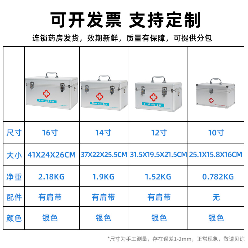 医药箱急救药箱公司用全套带医疗包含用品套装家庭常备班级急救包