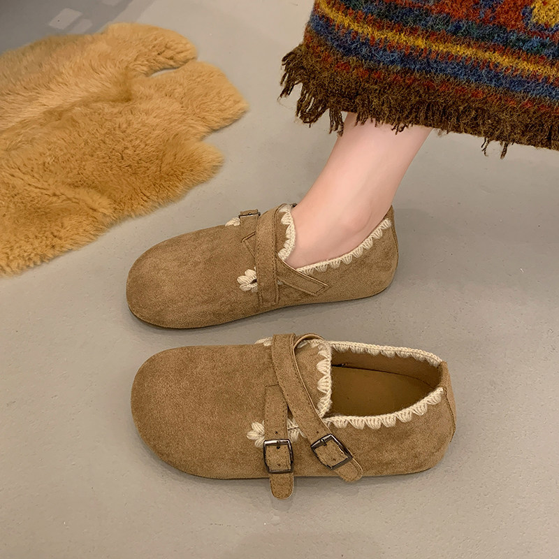 厚底全包勃肯鞋一脚蹬懒人豆豆鞋女2026新款春季百搭乐福博肯单鞋,淘宝优惠券,粉丝福利购,淘宝优惠卷