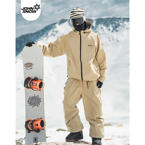John snow滑雪服套装女款情侣单板宽松防水保暖滑雪衣裤马年限定 - 图1