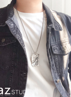 男生死挂牌项链百搭s蹦迪轻奢