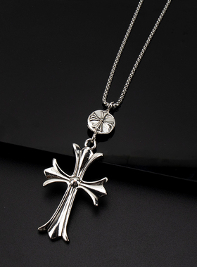 欧美复古朋克十字架项链男配饰链