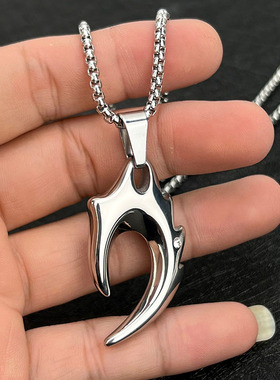 男生炫酷项链火焰轻奢朋克配饰