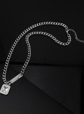 方糖古巴潮流小众锁骨链