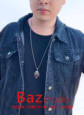 时尚冷淡风蹦迪潮牌百搭吊坠项链