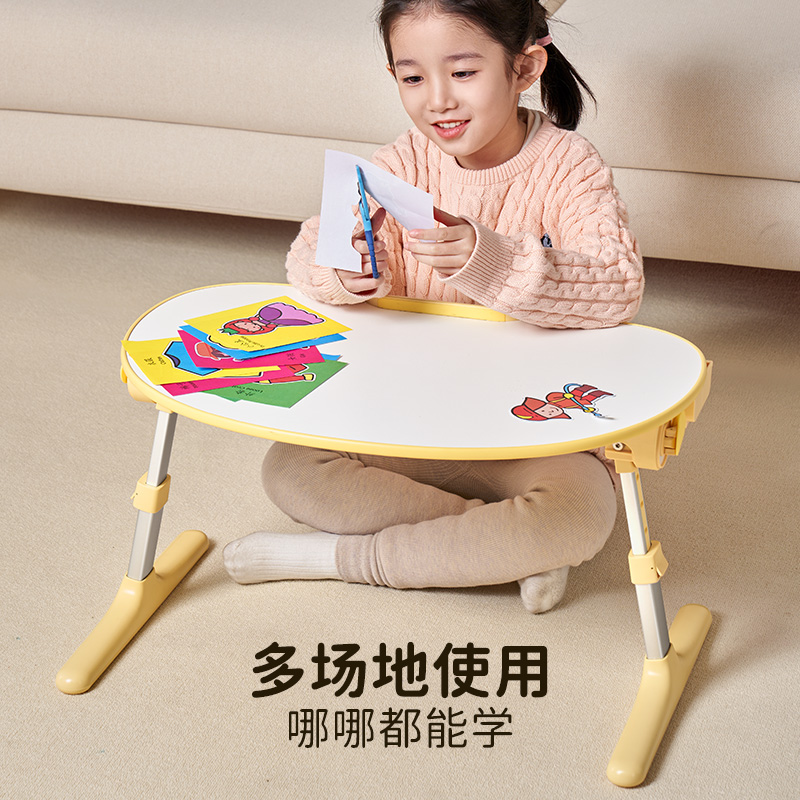 赛鲸花生桌儿童可折叠床上阅读桌升降蒙氏宝宝学习桌绘本桌小桌子 - 图2