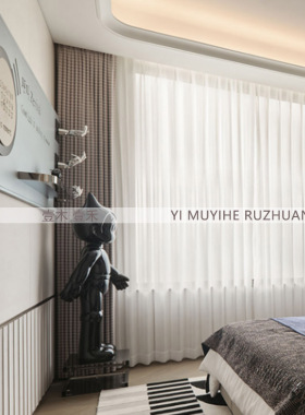 儿童房卧室床头柜潮玩主题软装