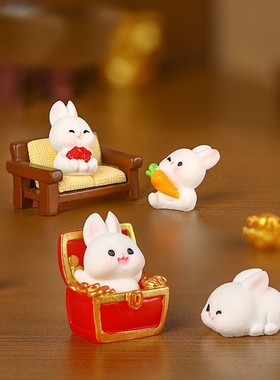 胖兔子萌兔园迷你仿真小兔子