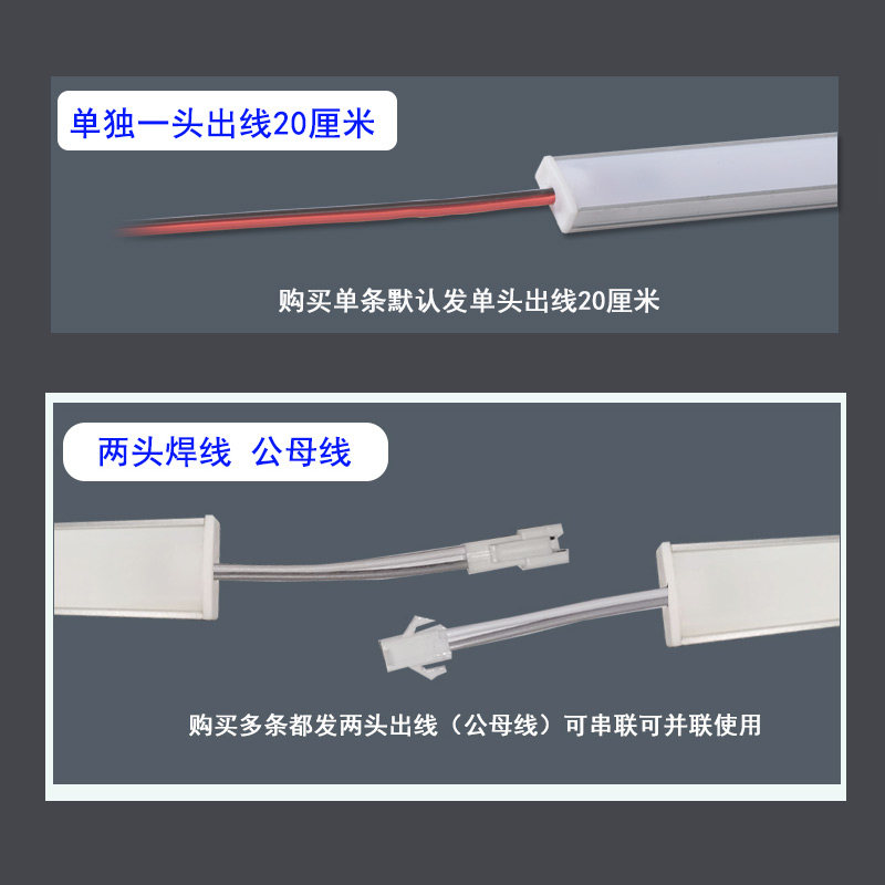 LED灯带橱柜厨房货架展示柜酒柜烟柜免开槽长明装家用220V硬灯条,淘宝优惠券,粉丝福利购,淘宝优惠卷