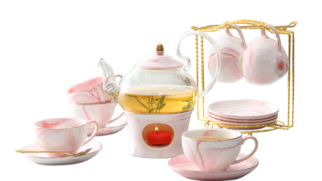 福诚 欧式陶瓷玻璃茶具