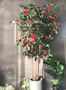 北欧室内大型绿植装饰假树
