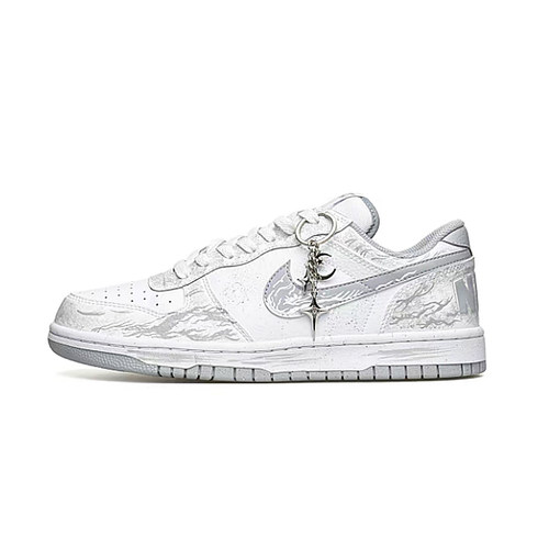 【定制球鞋】Nike Big 海月 新中式 泼墨 渐变手绘 简约百搭 低帮 - 图2
