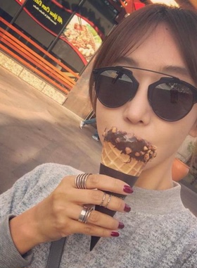 DAY BERTH天泊简约黑色太阳镜男女通用遮阳墨镜飞行员款