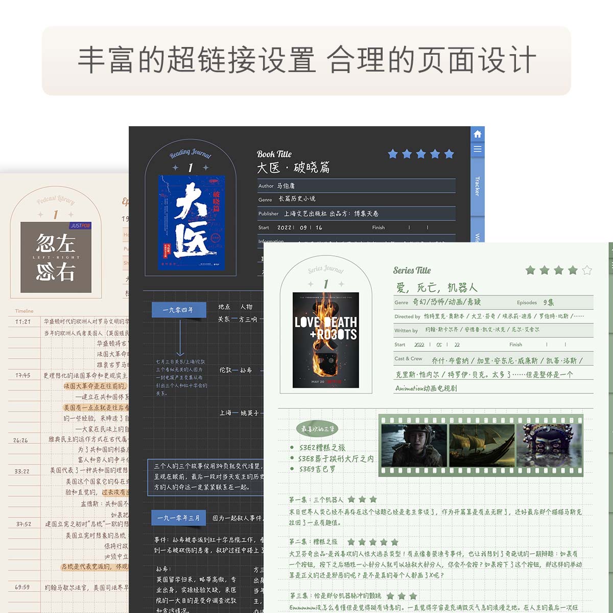 MuoMuo | iPad文艺生活读书笔记本电影电子手帐goodnotes模板播客 - 图2